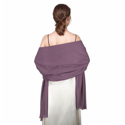 RUI VTRON Shawl Wraps for Women Pashmina Shawls and Wraps for Evening Dresses Large Soft Scarf Winter Scarf Wedding Shawl… Purple