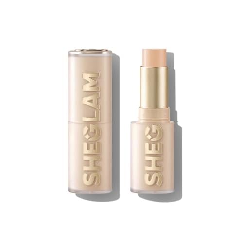 SHEGLAM Skin Magnet High Coverage Foundation Stick Longwear Medium Face Makeup for All Skin Types-Porcelain