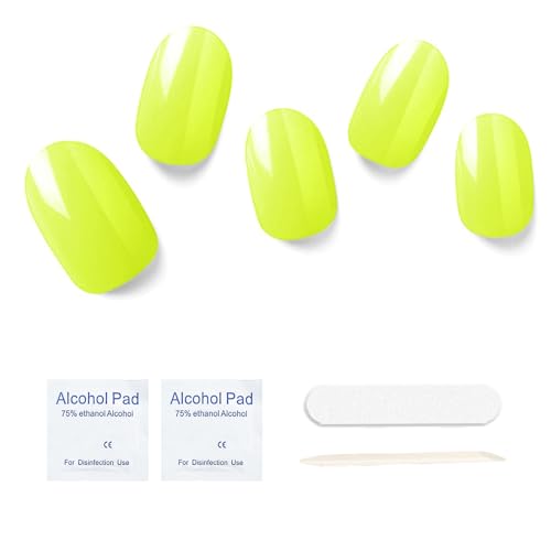 Semi Cured Gel Nail Strips, 20 pcs Gel Nail Stikers, Gel Nail Wraps Semi Cured, Salon-Quality, 2 Weeks Long Lasting - Mulberry Majesty