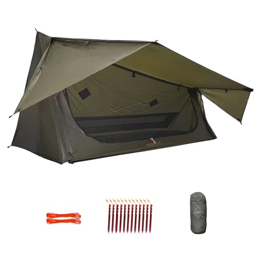 onewind Ultralight One Person Bivy Tent, Backpacking Tent for Single Person Waterproof Silnylon Lightweight for Camping Backpacking Hiking, NO Trekkin