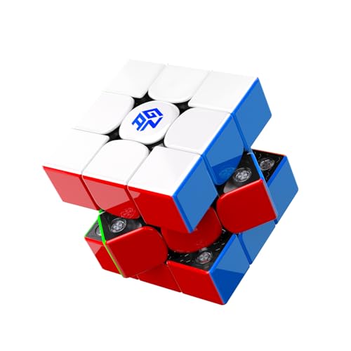 GAN V100 Maglev UV Speed Cube 3x3 Magnetic, 76 Magnets Stable Omni-Support Structure 64g Lightweight Speedcube Brain Teaser Puzzle Fidget Toy for Kids
