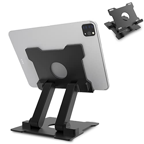 KABCON Tablet Stand,Adjustable Drawing Holder Eye-Level Aluminum Solid Stand for Desk, Portable Monitor, iPad Pro 9.7 10.5 Air Mini,Microsoft Surface