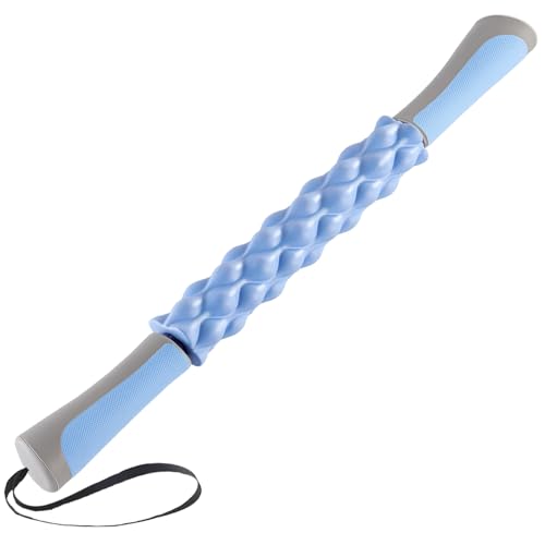 Muscle Roller,EVA Material, Massage Roller Stick for Athletes and Office Workers, Relieves Muscle Tension and Pain(EVA Blue) Eva Blue - 20 Inch