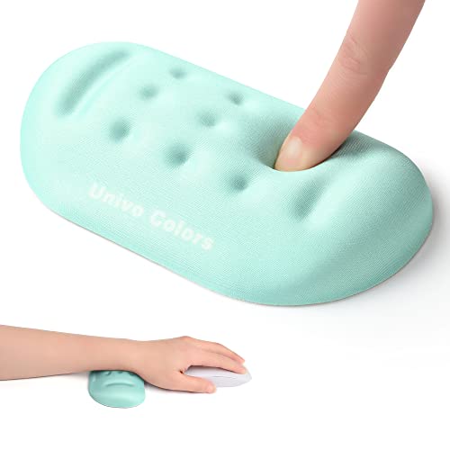 UnivoColors Turquoise Green Superfine Memory Foam Wrist Rest Soft Gel Ergonomic Mouse Pad Wrist Support for Mouse, Gaming, Computer, Laptop, Office Wr