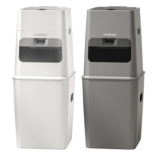 Neakasa PooGuard Litter Disposal Bin (Gray and White)
