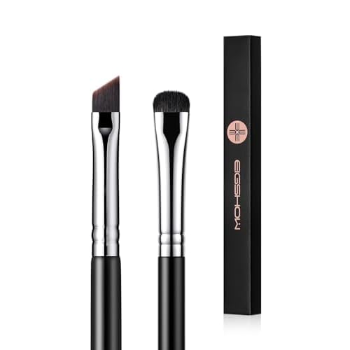 EIGSHOW Eyeliner Brush & Eyeshadow Brush, Fine Angled PRO Precision Gel Eye Liner Makeup Brushes, High-End Small Eyeshadow Smudge Brushes for Cat Eye