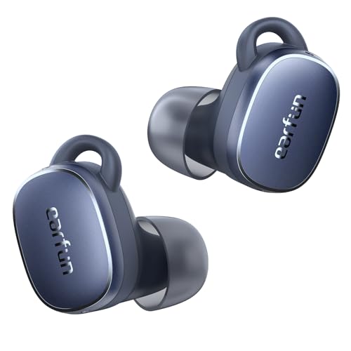 EarFun Free Pro 3 Noise Cancelling Wireless Earbuds, Hi-Res Sound, Snapdragon Sound with Qualcomm aptX™ Adaptive, 6 Mics ENC, Bluetooth 5.3 Earbuds,
