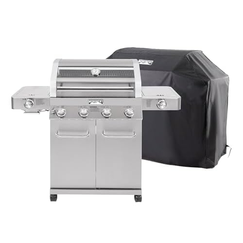 Monument Grills 35633 Propane Grill with Grill Cover Bundle (2 Items) Grill with Cover