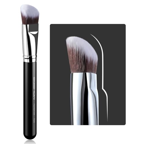 Foundation Brush, EIGSHOW Pro Slanted Brushes Angled Bristle Mask Kabuki Brush Perfect for Powder Liquid Cream Buffing Blending Face Makeup Brush-F625