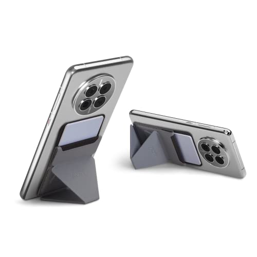 MOFT Phone Stand with 3M Adhesive for Android, iPhone and Most Smartphones, 2 Viewing Angles, Slim Wallet Stand (Cool Gray)