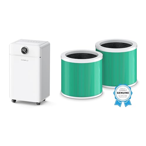CHIVALZ Dehumidifier for Basement Bundle with HY1800 Air Purifier Replacement Filter