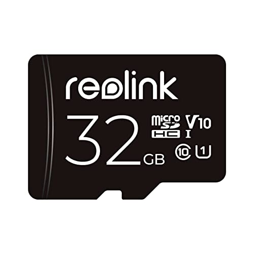 Reolink 32 GB microSDHC Speicherkarte, Klasse 10, U1 TF-Speicherkarte, Kompatibel mit Allen Reolink Überwachungskameras, auch für Smartphones und Ta
