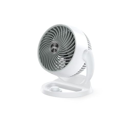 Dreo Fan for Bedroom, 12 Inches, 70ft Powerful Airflow, 28db Quiet Table Air Circulator Fans for Dorm Room, 120° Adjustable Tilt, 3 Speeds, Desktop F