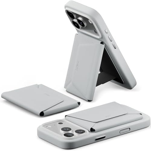 MOFT Magnetic Wallet, 8-Card Holder, Phone Stand, RFID Blocking, Angle Adjustment, Minimalist Travel Wallet for Men, Misty Cove