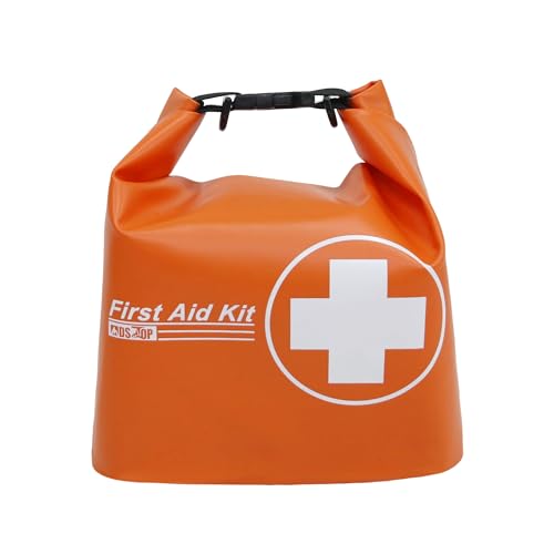 Waterproof First Aid Kit, Lightweight Boat Dry Bag, Medical Kit Emergency Survival Kit for Backpacking, Hiking, Travel, Car, Fishing, Kayak, Floating,