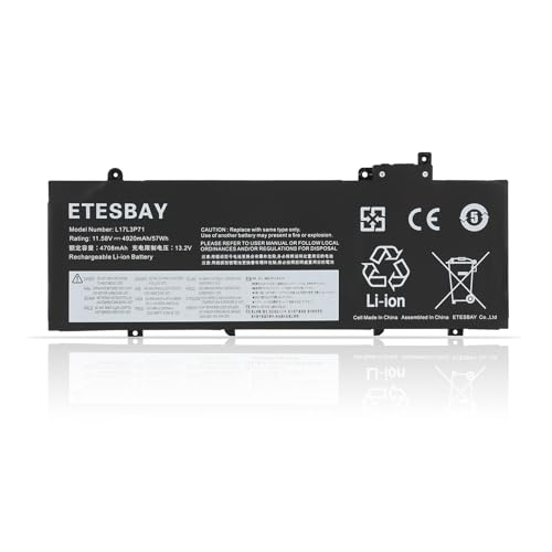 L17M3P71 Laptop Battery Compatible with Lenovo ThinkPad T480S Series Notebook L17L3P71 L17M3P72 01AV478 01AV480 01AV479 SB10K97621 SB10K97622 SB10K976