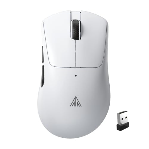 SOLAKAKA SM805 Lightweight Wireless Gaming Mouse,24000 DPI,Tri-Modes Connection,BT5.0-Type-C Wired-2.4G Wireless Mouse Gaming with 2 Side Buttons, Eng