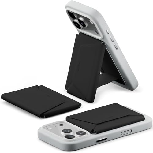 MOFT Magsafe Wallet, 8-Card Holder, Magnetic Phone Stand with Pull to Access Design, RFID Blocking, Angle Adjustment & MOVAS Snap Field Wallet, Minima