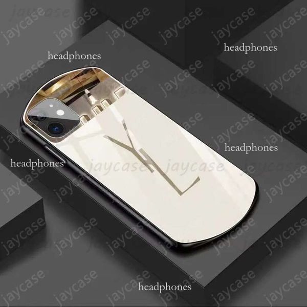 Designer Phonecase Luxury Glass Mirror Phone Case for Iphone 14 Pro Max Plus 13 Mini 12 11 XR XS 8P 7P Fashion Letters Cases Shockproof 2023