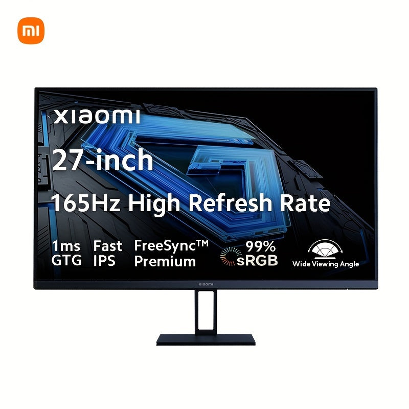 TEMU Xiaomi 27-inch Gaming Monitor 165hz 1ms Gtg 1920*1080 Fast Ips Hdr10* Premium E<2* Professional Calibration 99% Srgb 178° Wide Angle Tilt