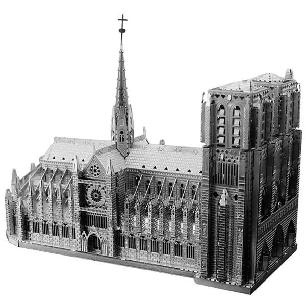 Notre Dame de Paris 3D Metal Puzzle model kits DIY Laser Cut Puzzles Jigs Toy For ChildrenXJ241218