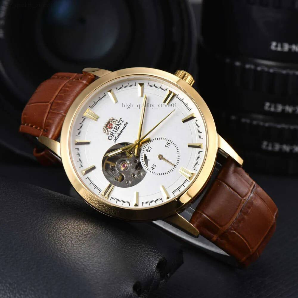 Orient Watch Top Selling Foreign Trade Products Men&#039;s Belt Watches Mechanical Lion Watches Manufacturer Wholesale One Piece Replacement Orient