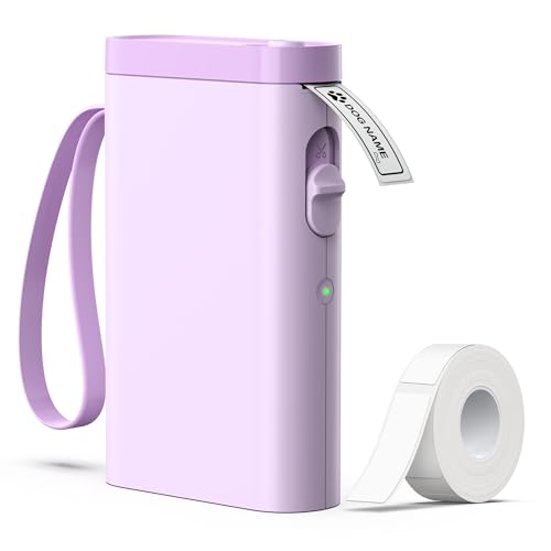 P21 Label Maker Machine with Tape, Bluetooth Label Printer Thermal Mini Label Makers with Built-in Cutter and Multiple Templates, Portable Printers fo