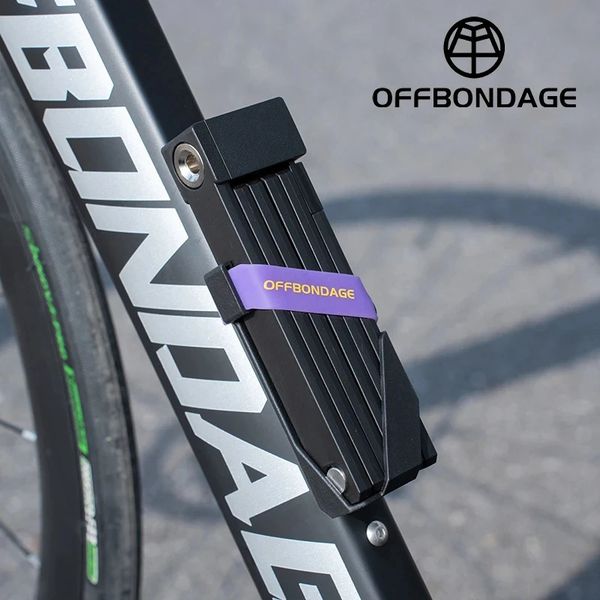 Offbondage bicycle lock folding bike MTB road folding lock high security anti-theft scooter electric bike accessories 241212