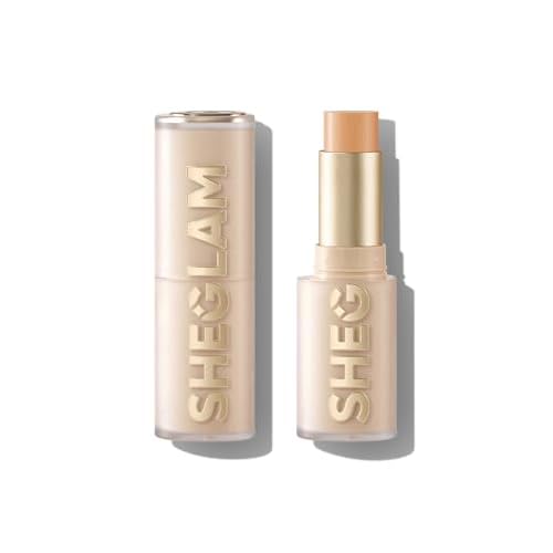 SHEGLAM Skin Magnet High Coverage Foundation Stick Longwear Medium Face Makeup for All Skin Types-Nude