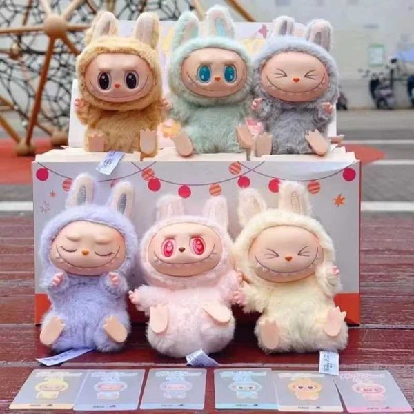 2025 New Arrival Blind Box Labubu Anime Figure Have A Seat Series Pendant Doll Model Monster Keychain Toy Birthday Gifts Z250206