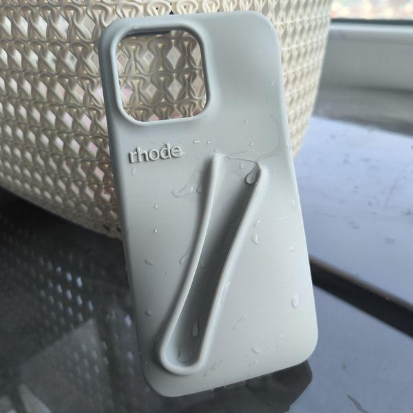 phone rhode case Minimalist Solid Color Rhode Soft Silicone Case For iPhone 15 14 PIus 11 13 12 Pro Max Can Be Installed With Lipstick Back