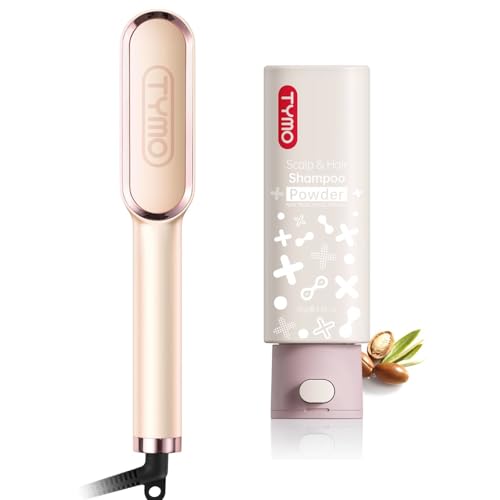 TYMO Nature Formula Clarifying Shampoo Powder + Hair Straightener Brush