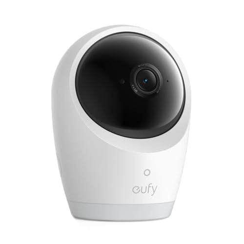 eufy Security Baby Monitor E21 Add-On Camera, 4K UHD Resolution, 330° Pan and 60° Tilt, 8× Zoom, Night Vision, 5000mAh Built-in Battery, ANR