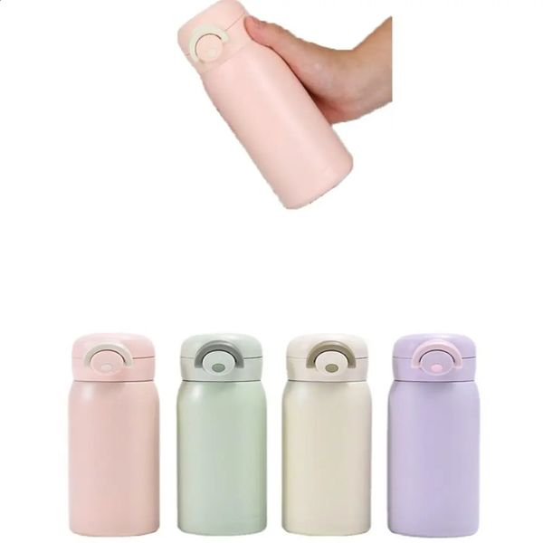 304 stainless steel mini cup coffee cup pop-up lock 220-320ml vacuum flame small capacity cup for girls 240923