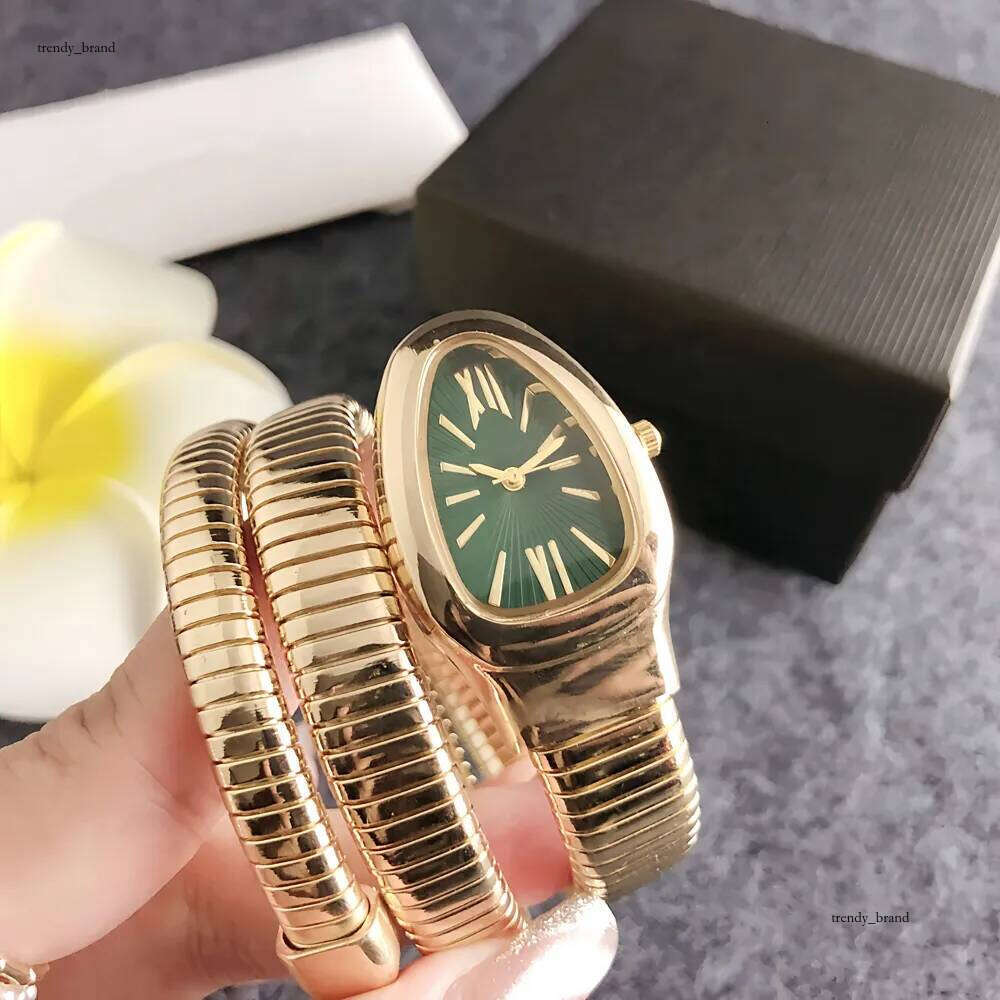 Fashion Brand Wrist Watch Women Ladies Girl Beautiful Exquisite Snake Style Steel Metal Band Quartz Clock Free Shipping Luxury Brand Watches 9e3