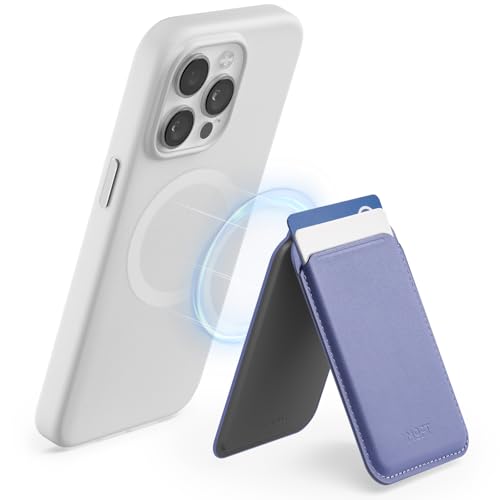 MOFT MagSafe Wallet, Card Holder Fit 1-2 Cards, Strong Magnetic Phone Stand with Angle Adjustment, MOVAS Vegan Leather Phone Wallet for iPhone 16-15-1