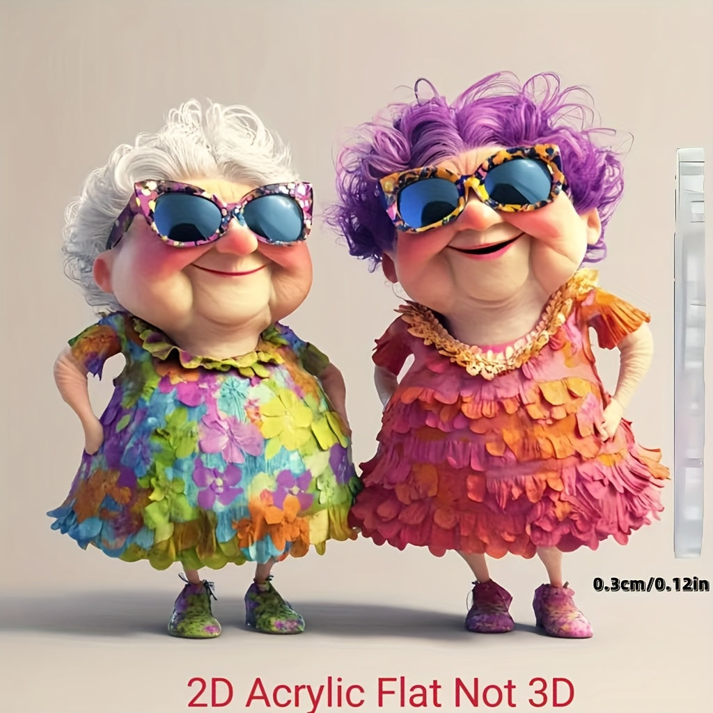 TEMU 2d Flat - [2d Flat] A 2d Flat Acrylic Decoration With A Festive Atmosphere, Suitable For Cars, Backpacks, And Keychains. Valentine's Day,