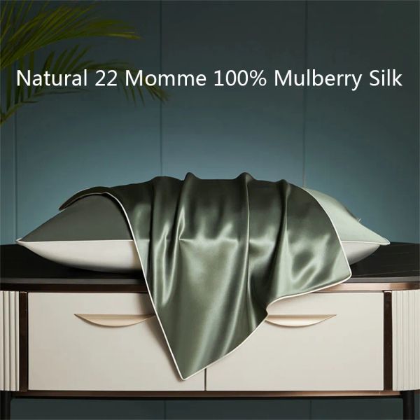 100% mulberry Silk 22 momme satin silk multicolor pillowcases pillow cases Envelope Closure standard queen BJ