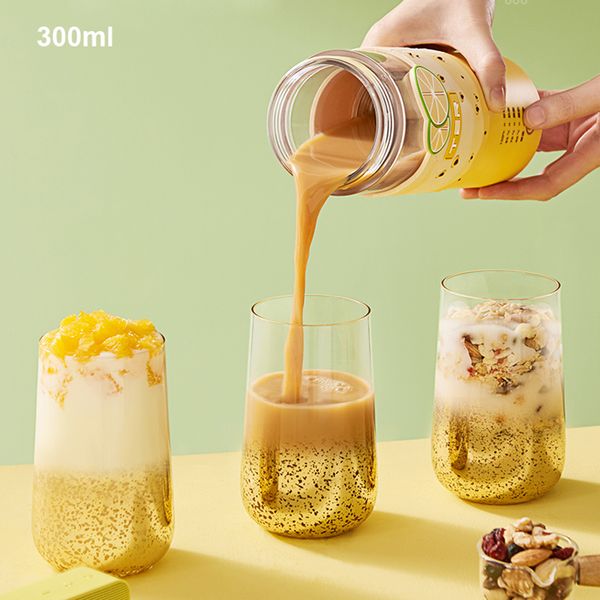 220V Electric Coffee Maker 300ml Portable Milk Tea Machine Automatic Milk frother 5 in 1 DIY Milk Tea Yogurt Boiling Cup