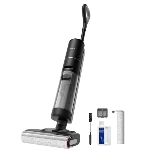 DREAME H12 Pro Wet Dry Vacuum Cleaner, Smart Floor Cleaner Cordless Vacuum and Mop for Hard Floors, One-Step Edge to Edge Cleaning with Hot Air Drying