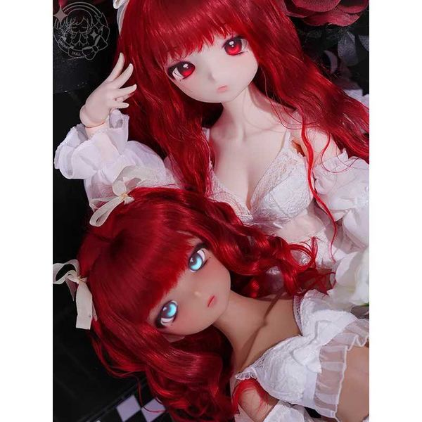 Dolls 45cm MIKO doll body+head 1-4 Bjd soft PVC white-brown skin Imomo girl DIY dressing toy without makeup S2452307