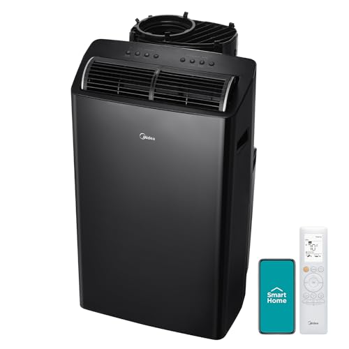 Midea Duo 14,000 BTU (12,000 BTU SACC) High Efficiency Inverter, Ultra Quiet Portable Air Conditioner, Cools up to 550 Sq. Ft., Works with Alexa-Googl