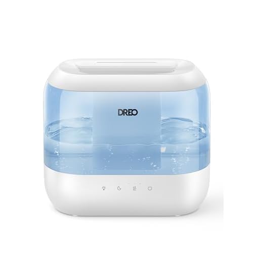 Dreo Humidifiers for Bedroom, Top Fill 4L Supersized Cool Mist Humidifier with Oil Diffuser and Nightlight, 36H Runtime, Quiet Ultrasonic Humidifiers