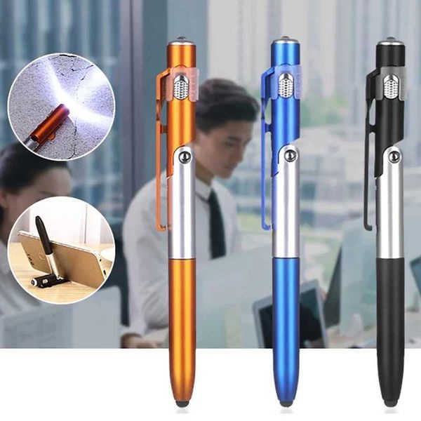 Folding stand for dot pens with LED lights used for mobile phone holders and stationery pens for office and school students nighttime readin