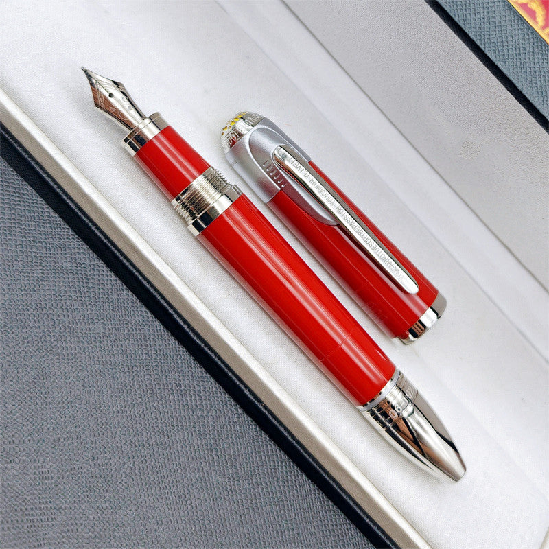 Limited Edition Red Ferrari Series Enzo Fer-i Fountain-Rollerball-Ballpoint Pens Hollow-Carved Luxury Writing Gift Office Stationery With Serial Num