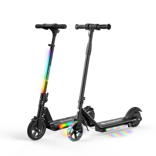 isinwheel S7 Electric Scooter for Kids Ages 8-14, 250W Foldable and 3 Adjustable Heights Kids Electric Scooter with 3 Speeds (5-8-12 Mph), Cruise Cont