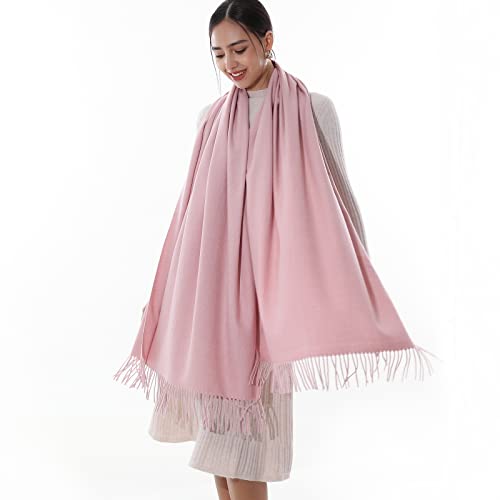 RIIQIICHY Scarfs for Women Winter Scarf Pashmina Shawls Wraps for Evening Dresses Large Soft Warm Scarves Pink Scarf
