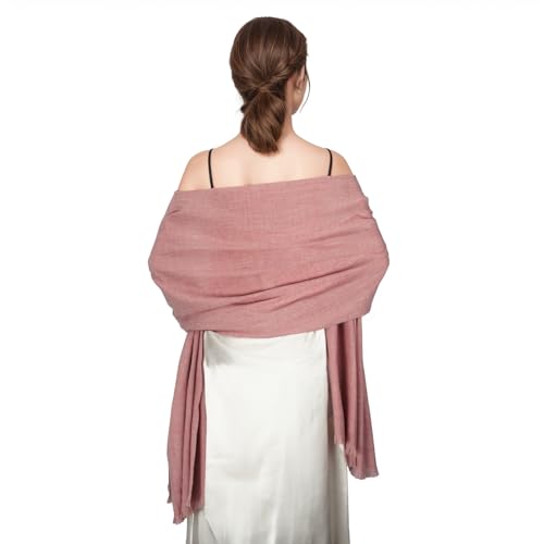 RUI VTRON Shawl Wraps for Women Pashmina Shawls and Wraps for Evening Dresses Large Soft Scarf Winter Scarf Wedding Shawl… Pink-1