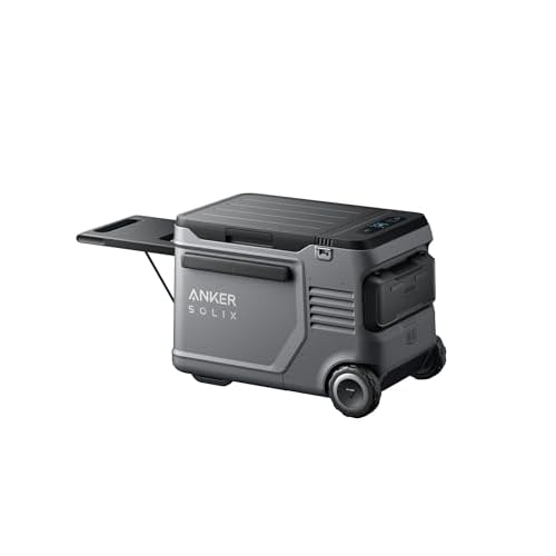 Anker SOLIX EverFrost 2 40L Cooler, 42 Quart Car Refrigerator, Electric Cooler with 288Wh Battery, Powered by AC-DC or Solar, for Camping, Travel, and