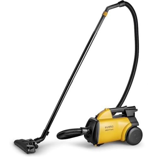 EUREKA Mighty Mite 3670G Corded Canister Vacuum Cleaner Bagged for Carpets and Hard floors,Pet,Yellow w- 2 Dust Bags 3670G w- 2 Dust Bags Yellow